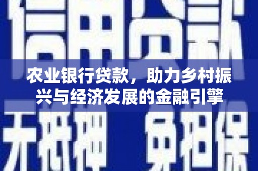 邵阳农业银行贷款，助力乡村振兴与经济发展的金融引擎