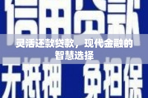 萨嘎灵活还款贷款，现代金融的智慧选择