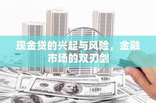 公安现金贷的兴起与风险，金融市场的双刃剑