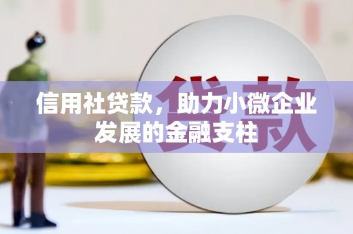 利通信用社贷款，助力小微企业发展的金融支柱