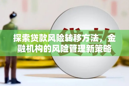城中探索贷款风险转移方法，金融机构的风险管理新策略