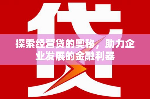 金华探索经营贷的奥秘，助力企业发展的金融利器
