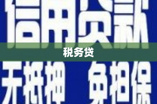 都昌税务贷