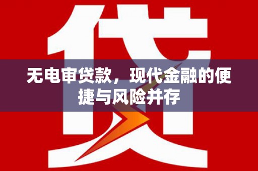 营口无电审贷款，现代金融的便捷与风险并存