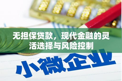 邵东无担保贷款，现代金融的灵活选择与风险控制
