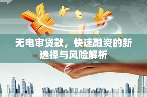 代县无电审贷款，快速融资的新选择与风险解析