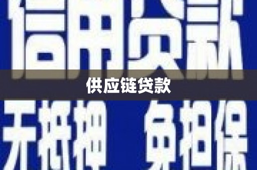普湾新区供应链贷款