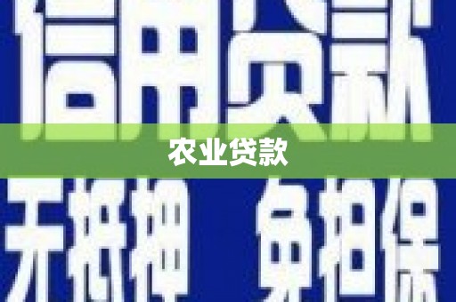 麦寮农业贷款