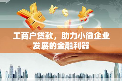 射洪工商户贷款，助力小微企业发展的金融利器