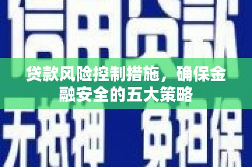 盐边贷款风险控制措施，确保金融安全的五大策略