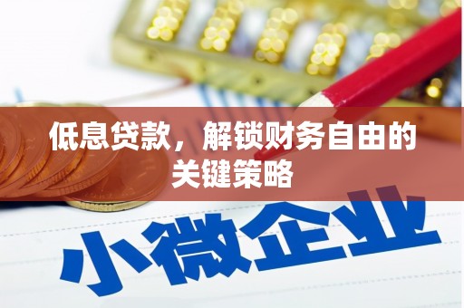 汉中低息贷款，解锁财务自由的关键策略
