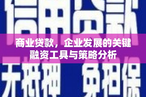 兴业商业贷款，企业发展的关键融资工具与策略分析