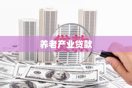 双柏养老产业贷款