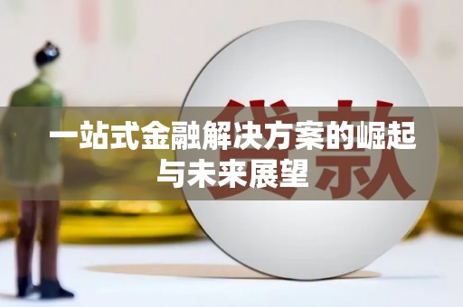 武进一站式金融解决方案的崛起与未来展望