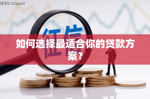 扶绥如何选择最适合你的贷款方案？